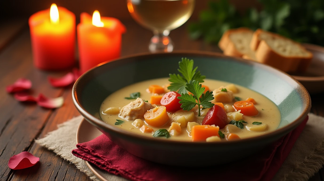 Romantic Chicken Soup: A Magical Recipe Filled with Love and Warmth