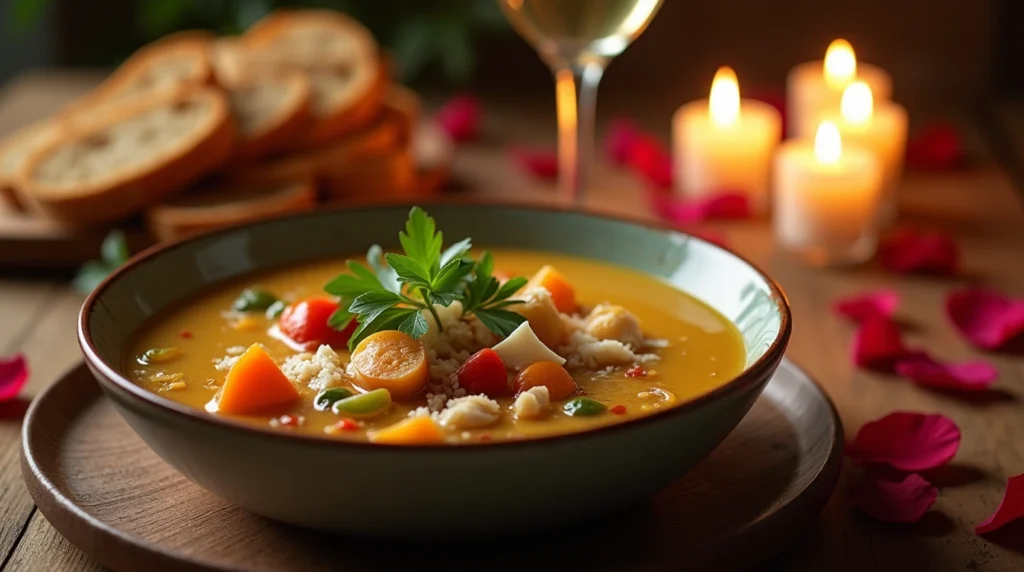 Romantic Chicken Soup: A Magical Recipe Filled with Love and Warmth